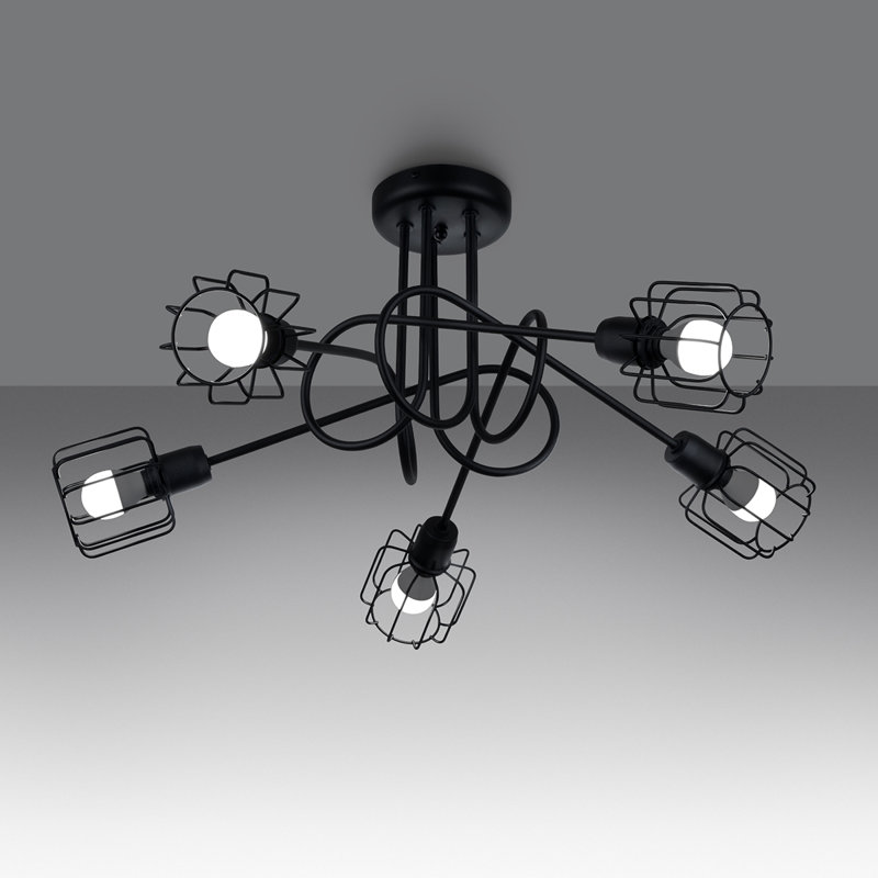 Chandelier, 5 Lights, 28.5cm H x 58cm W x 58cm D