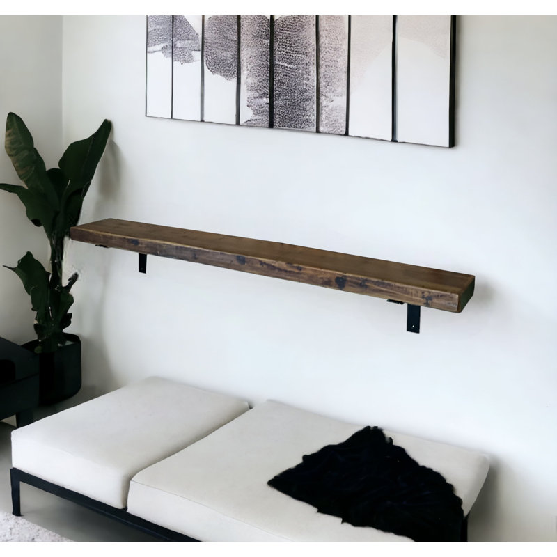 Manteau en bois récupéré, H 3 po x l 48 po x P 8 po