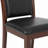 Zilo Cherry Faux Leather Side Chair Set Of 2 With Padded Back
