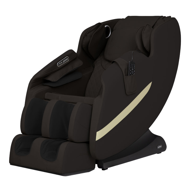 Deluxe Black Faux Leather Massage Chair with Zero Gravity