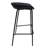 Masayo Servos Modern Barstool with Upholstered Faux Leather Seat and Powder Coated Iron Frame-1979112740