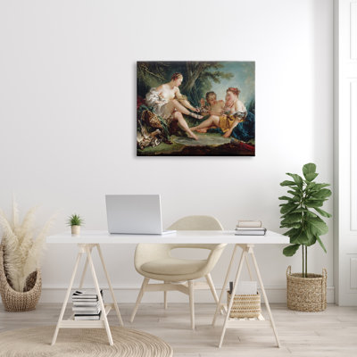 «Diana After the Hunt» par François Boucher - peinture sur toile tendue