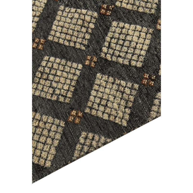 Tapis noir 7 x 7 po Philip