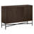 48" Fluted Sideboard with Adjustable Shelves & Cable Management — Alder Brown Scandinavian Storage Cabinet for Dining Room or Living Room | Dodson-1396032279