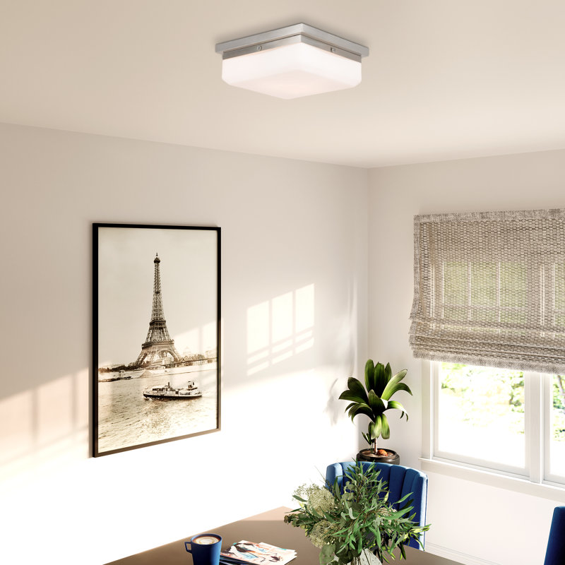 Plafonnier encastré 3 lumières Cara, Nickel brossé