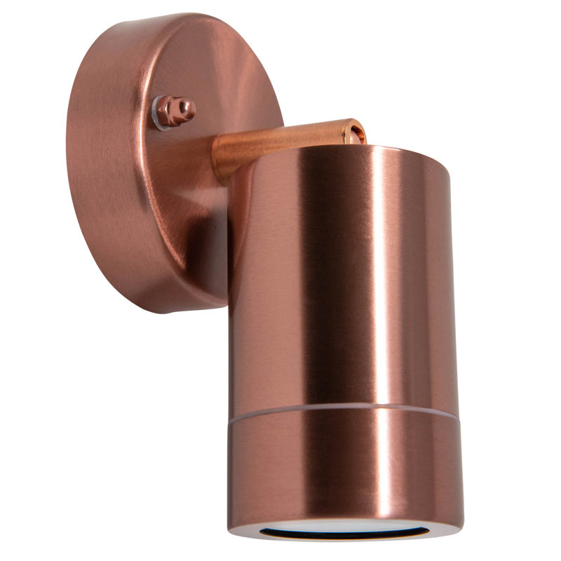 Graylen Integrated LED Outdoor Armed Sconce, Copper