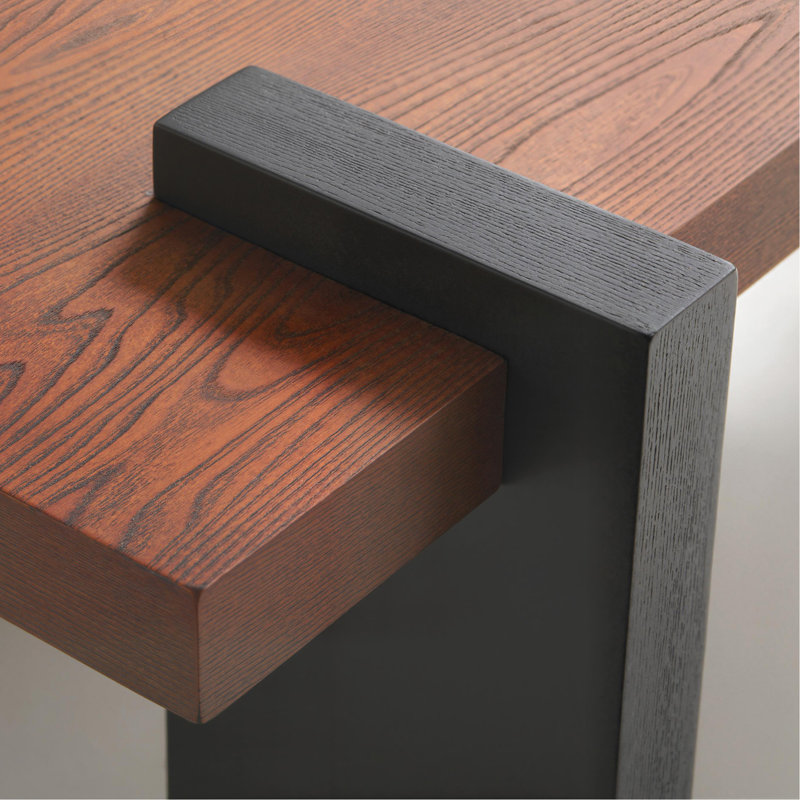 Walnut-Colored MDF Coffee Table