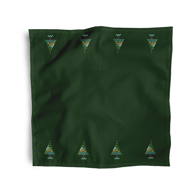 Moorebank Crazy Christmas   Napkins, Dark Green