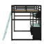 Wood Loft Bed With Desk-879620467