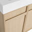 Freestanding Bathroom Vanity with White Sink & 2 Soft-Close Cabinet Doors-1594167066