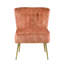 Fauteuil d'appoint à oreilles capitonné Burnt Orange