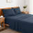 3/4 Pcs Soft Solid & Embroidery Bed Sheets Set-114640837-114640835