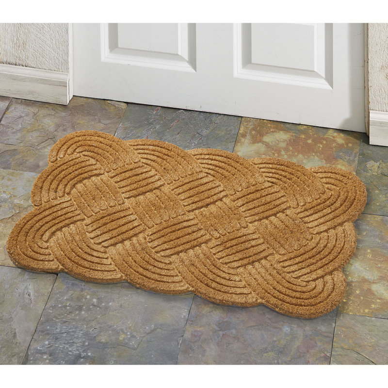 Lovers Knot Embossed Outdoor Doormat