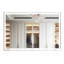 Miroir mural de salle de bain 60 po x 40 po avec cadre en aluminium à DEL durable, imperméable et durable, 3 réglages de couleur, système de commande tactile à fonctionnalité intelligente