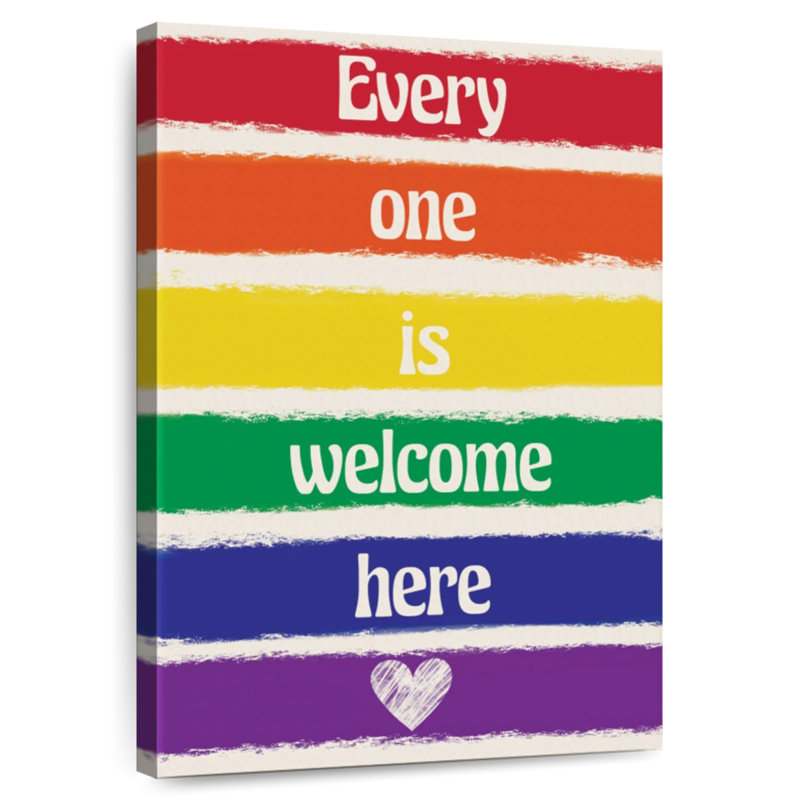 Tergel Welcome Pride Colors, H 48 po x l 32 po