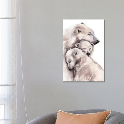 Polar Bear 1 Piece Wrapped Canvas Painting