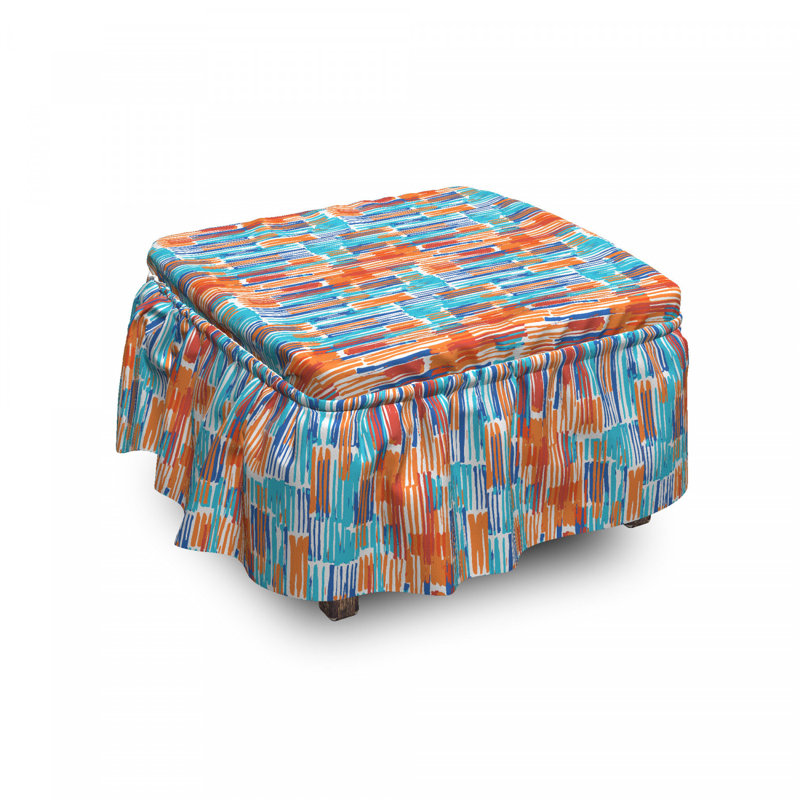 Housse pour repose-pieds arrangement de pinces