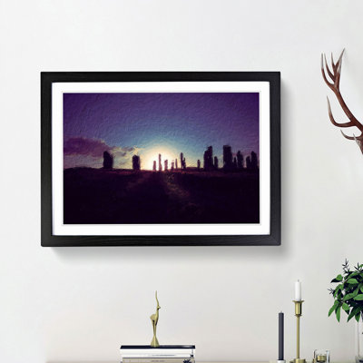 Standing Stones in the Isle of Lewis - Framed Print