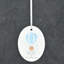 Grandparents 1st Christmas Oval Shaped Ceramic Ornament