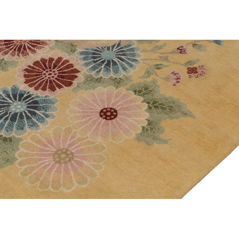 Art Deco Handmade Kilim Wool Geometric Area Rug, Rectangle 12' x 16'