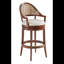Modern History Swivel Upholstered Stool with Metal Frame-2097760126-2097760121