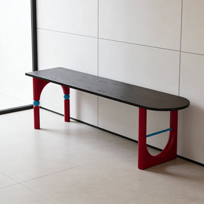 Novel-shaped Multi-functional Solid Wood Desk