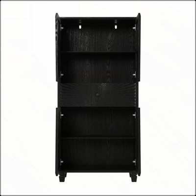 64.5" Tall Accent 4-Door Cabinet with 3D Wood Doors and Drawer, Ideal for Living Room, Dining Room, Entryway, and Hallway
