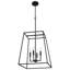 Luminaire suspendu géométrique simple à 4 lumières Nargesh-476946514