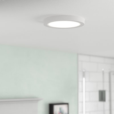 Leitner 1 LED Flush Mount Light – Modern Minimalist Design, Flicker-Free Illumination, Low-Profile, Perfect for Apartments, Lofts, and Small Spaces