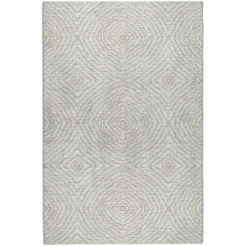 Premium Machine Washable Dream Shag ADS74 Chain Links Rug, Linen, 9' x 12'
