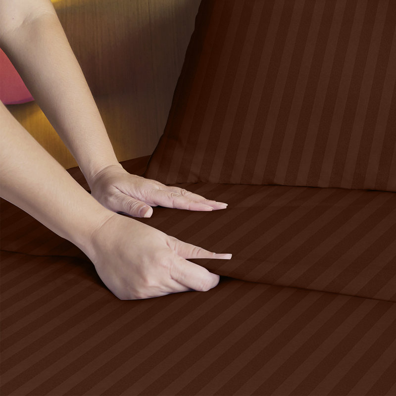 Lux Decor Collection Brushed Microfiber Sheet Set with Fitted Flat Sheets & Pillowcase, Twin Sheet Set with 1 Pillowcase
