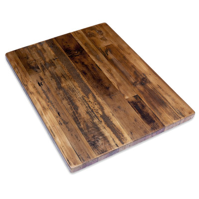 Solid Wood Rectangular Beveled Edge Table Top