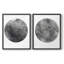 Graphite Moon I-Premium, reproduction encadrée prête à accrocher - aucun clou requis - aucun clou requis-108039043-108039035