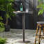 Mobilier de table d'extérieur rond en rotin de 26 po avec table de bar et table de pique-nique pour l'extérieur