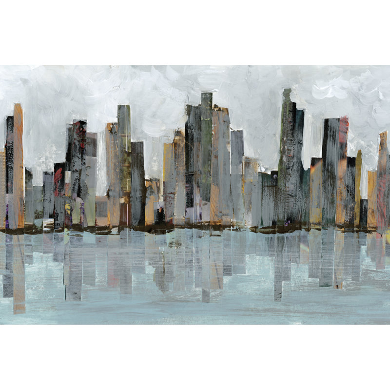Second City II - Wrapped Canvas Print, 61cm H x 91cm W