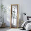 Miroir de luxe rectangulaire en métal doré Choi