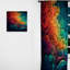 Canova - rideau en velours moderne - obscurcissant - 1 panneau Rainbow Colored Waves II-2144510655