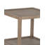 Table de bout en bois de chêne blanc massif Chaidez, brun