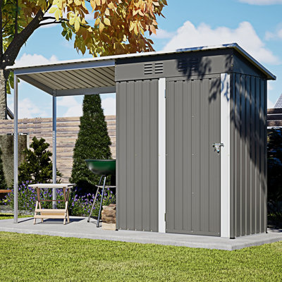 Remise de jardin toutes saisons 2 en 1 avec pergola ouverte
