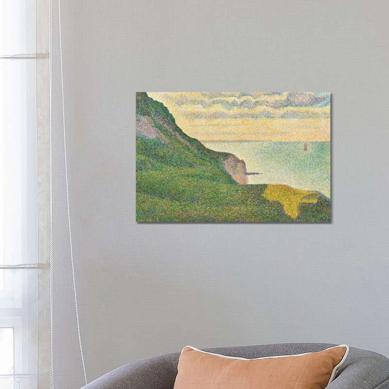 Seascape At Port-en-Bessin, Normandy, 1888 by Georges Seurat - Wrapped Canvas Print, 66.04 cm H x 45.72 cm W x 3.175 cm D
