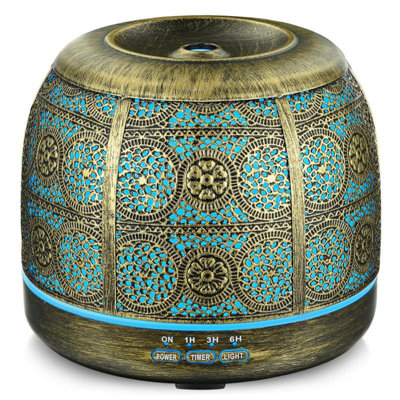 Essential Oil Diffusers For Large Room, Metal Diffusers For Essential Oils, Ultrasonic Aromatherapy Diffuser For Home Office, Gift For Women And Men