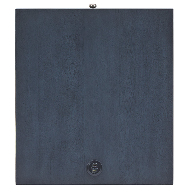 Caila End Table with Storage, Blue