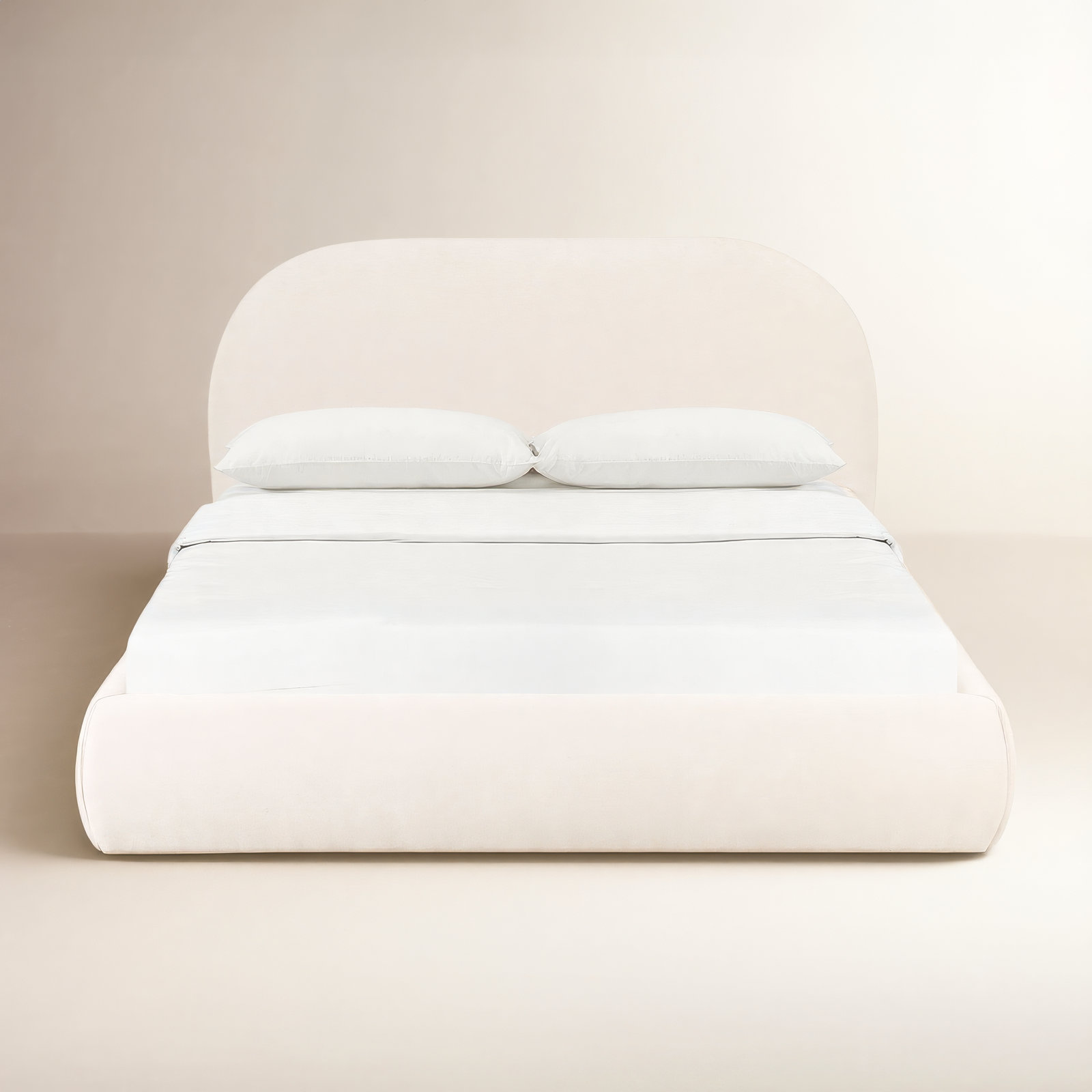 Gayla Velvet Upholstered Bed, Queen