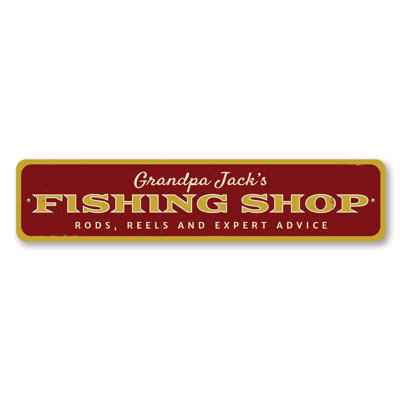 Fishing Shop Custom Aluminum Sign