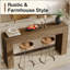 Console avec pieds à lattes verticales Farmhouse
