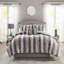 Literie en fausse fourrure de très grande taille 4 pièces, bourre, édredon, 2 taies décoratives, 1 coussin décoratif, ensemble d'édredon doux et lavable à la machine