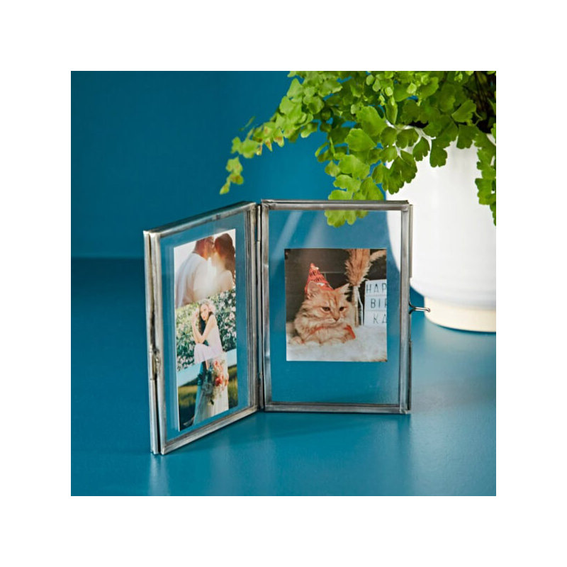 Metal Picture Frame, 12cm x 16.5cm, Antique Silver