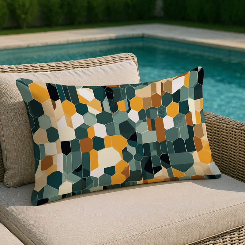 Pixel Array Indoor And Outdoor Pillow, Rectangle 20"H x 14"W