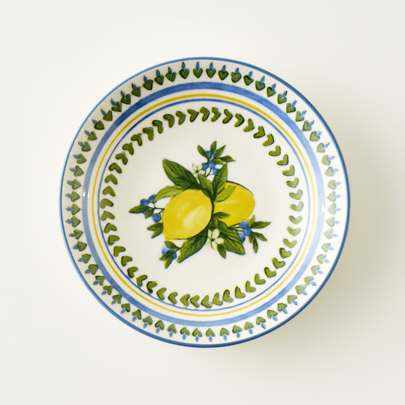 Lemoncello Porcelain Salad Plate