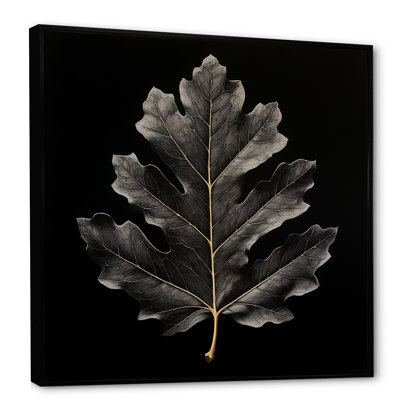 Feuille de chêne noir onyx